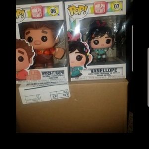 Wreck It RALPH and VANELLOPE Funko Pop